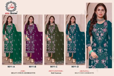 AFFAN CREATION 9011 GEORGETTE SALWAR SUITS