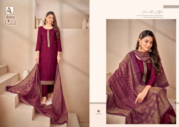 ALOK SUIT POSHAK EMBROIDERY SALWAR SUITS WHOLESALER