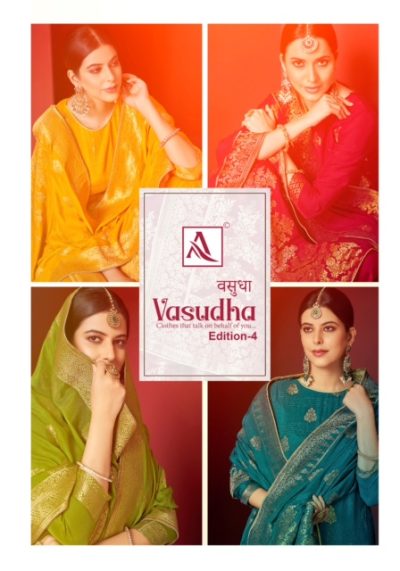 ALOK SUIT VASUDHA EDITION 4 SALWAR KAMEEZ WHOLESALER IN SURAT