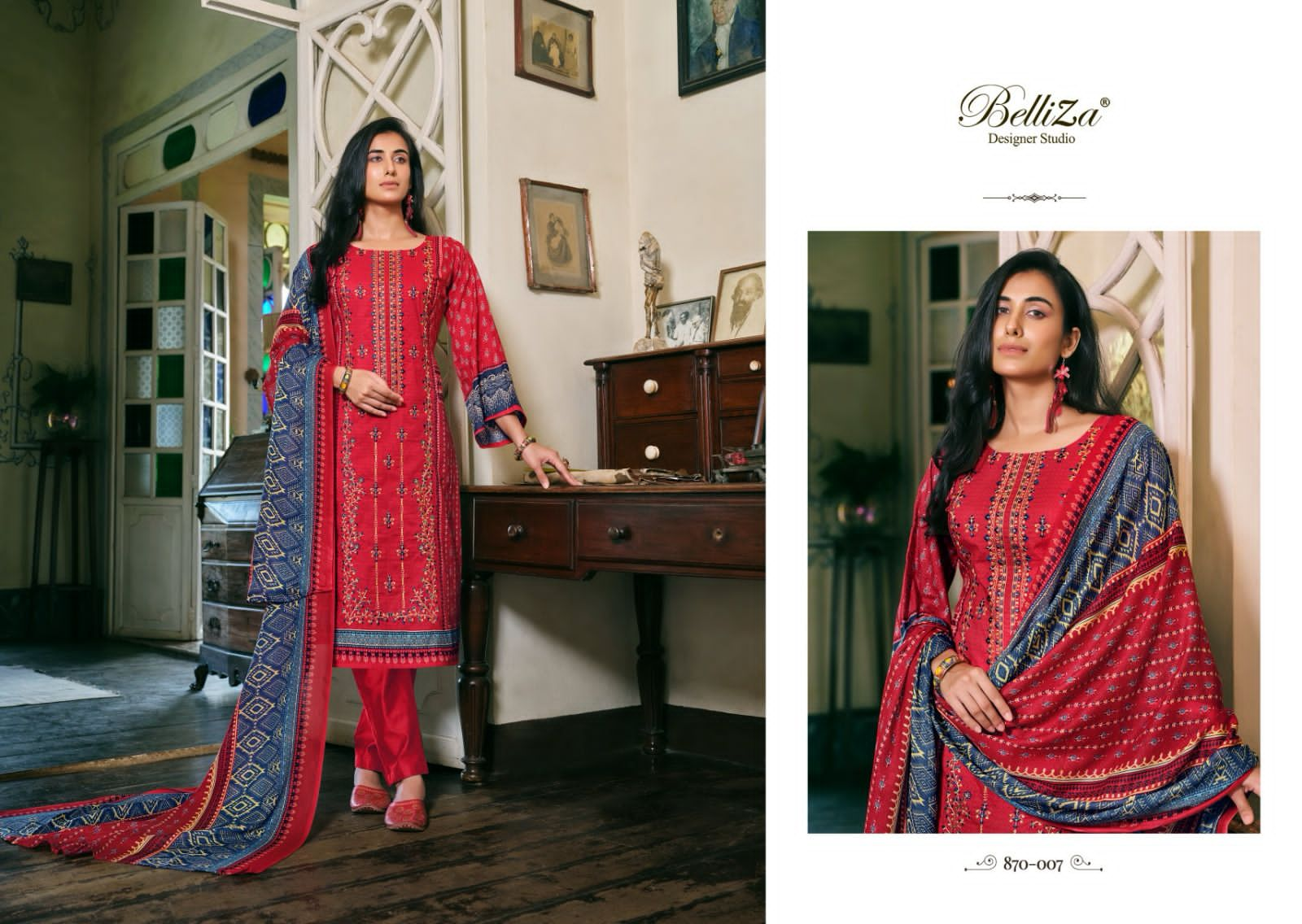 BELLIZA BIN SAEED VOL 2 PURE COTTON SALWAR SUITS