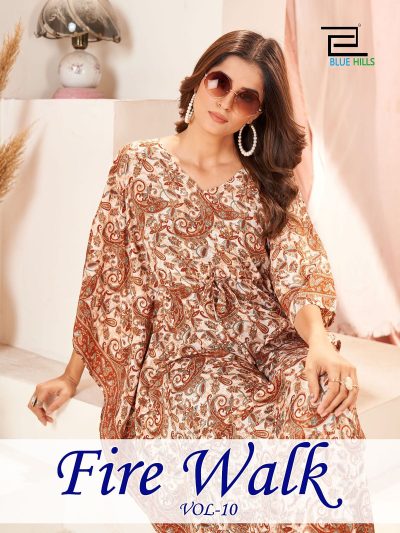 BLUE HILLS FIRE WALK VOL 10 FRENCH CREPE KAFTANS