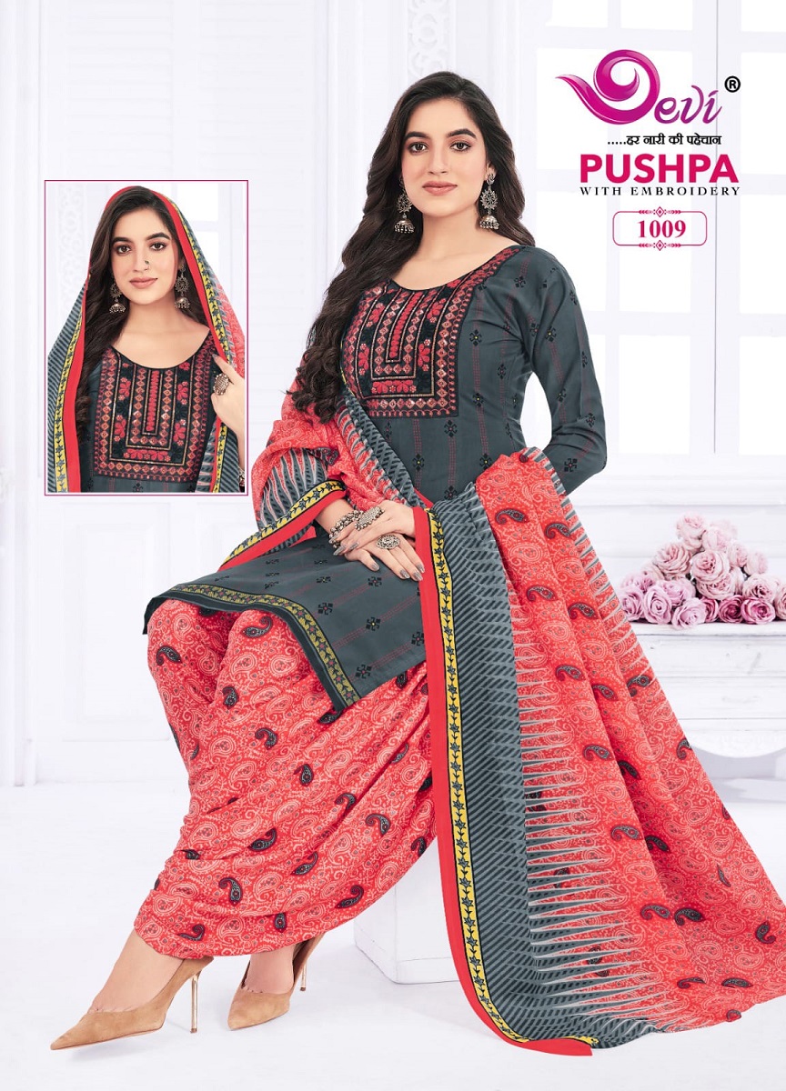 DEVI PUSHPA VOL 1 EMBROIDERY READYMADE SUITS