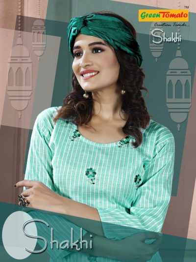 GREEN TOMATO SHAKHI KURTIS LATEST CATALOGUE