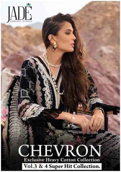 JADE CHEVRON VOL 3 & 4 PAKISTANI KARACHI SUITS