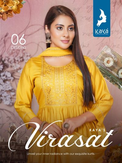 KAYA VIRASAT NYRA CUT READYMADE KURTIS WHOLESALER IN SURAT