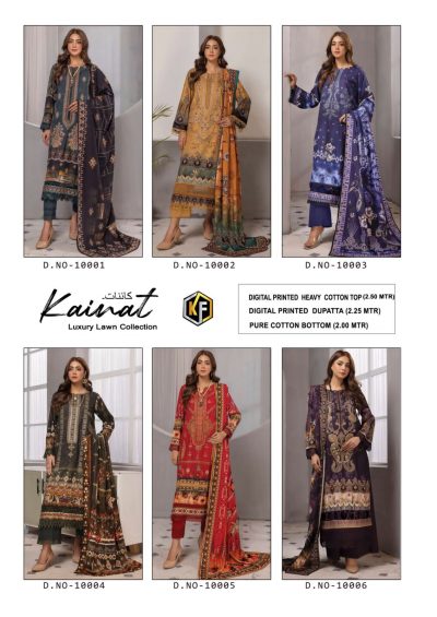 KEVAL FAB KAINAT VOL 10 LAWN SUITS