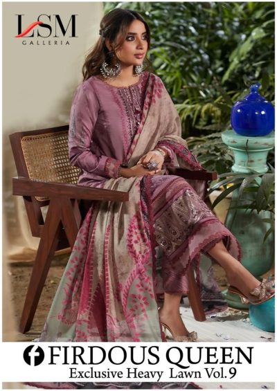 LSM FIRDOUS QUEEN VOL 9 KARACHI SUITS WHOLESALER