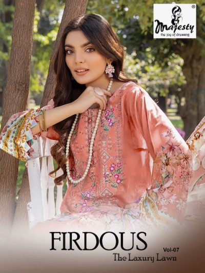 MAJESTY FIRDOUS VOL 7 LAWN SUITS WHOLESALER