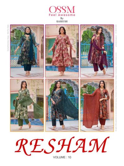 OSSM RESHAM VOL 10 DESIGNER ALIA CUT COLLECTION