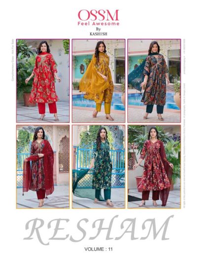 OSSM RESHAM VOL11 ALIA CUT READYMADE KURTIS WHOLESALER