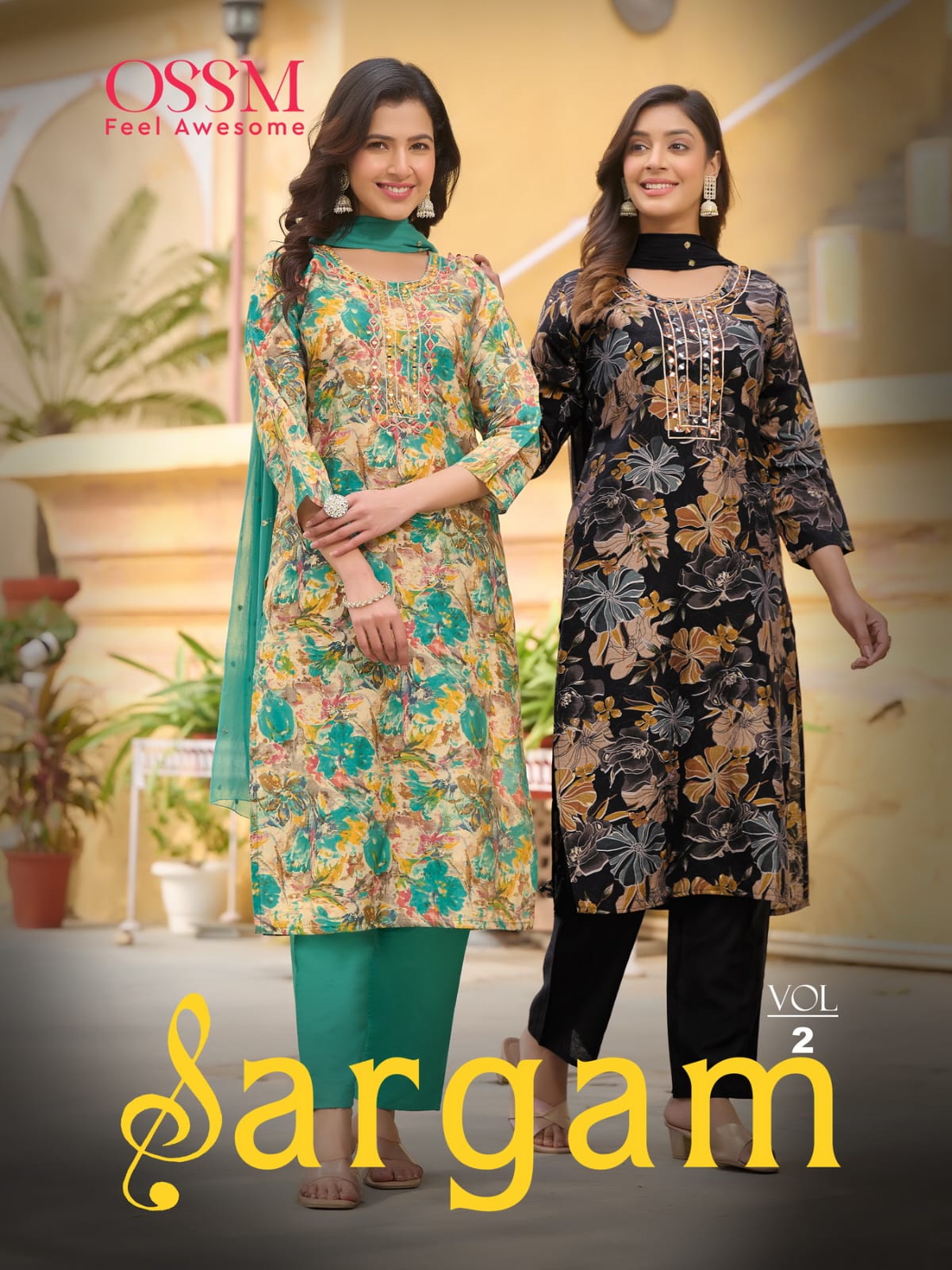 OSSM SARGAM CHANDERI READYMADE KURTIS