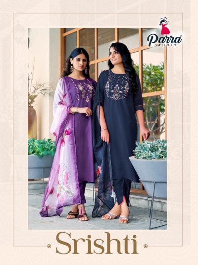 PARRA STUDIO SRISHTI ROMAN SILK READYMADE KURTIS