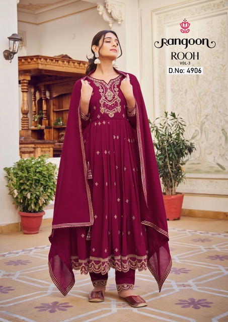 RANGOON ROOH VOL 3 SILK READYMADE KURTIS