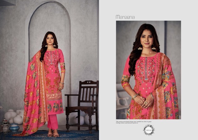 ROMANI MAREENA VOL 17 COTTON EMBROIDERED SALWAR SUITS