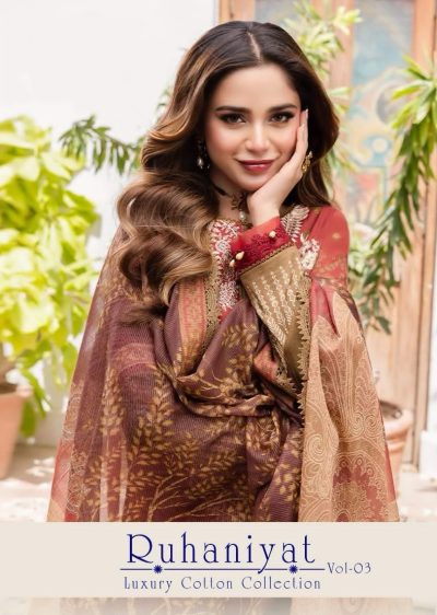 RUHANIYAT VOL 3 PAKISTANI LAWN SUITS