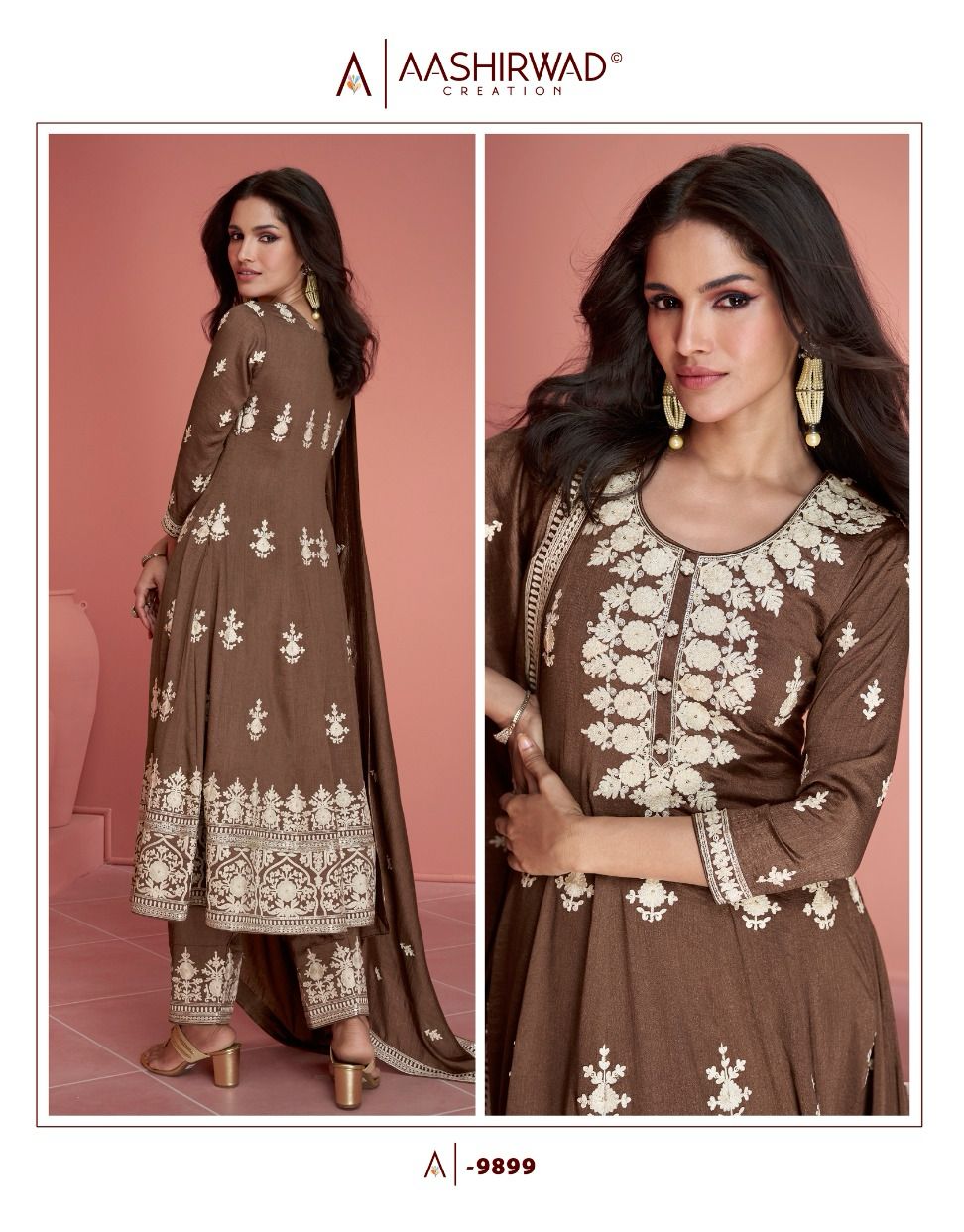 AASHIRWAD CREATION RUBINA DESIGNER SUIT WHOLESALER IN SURAT