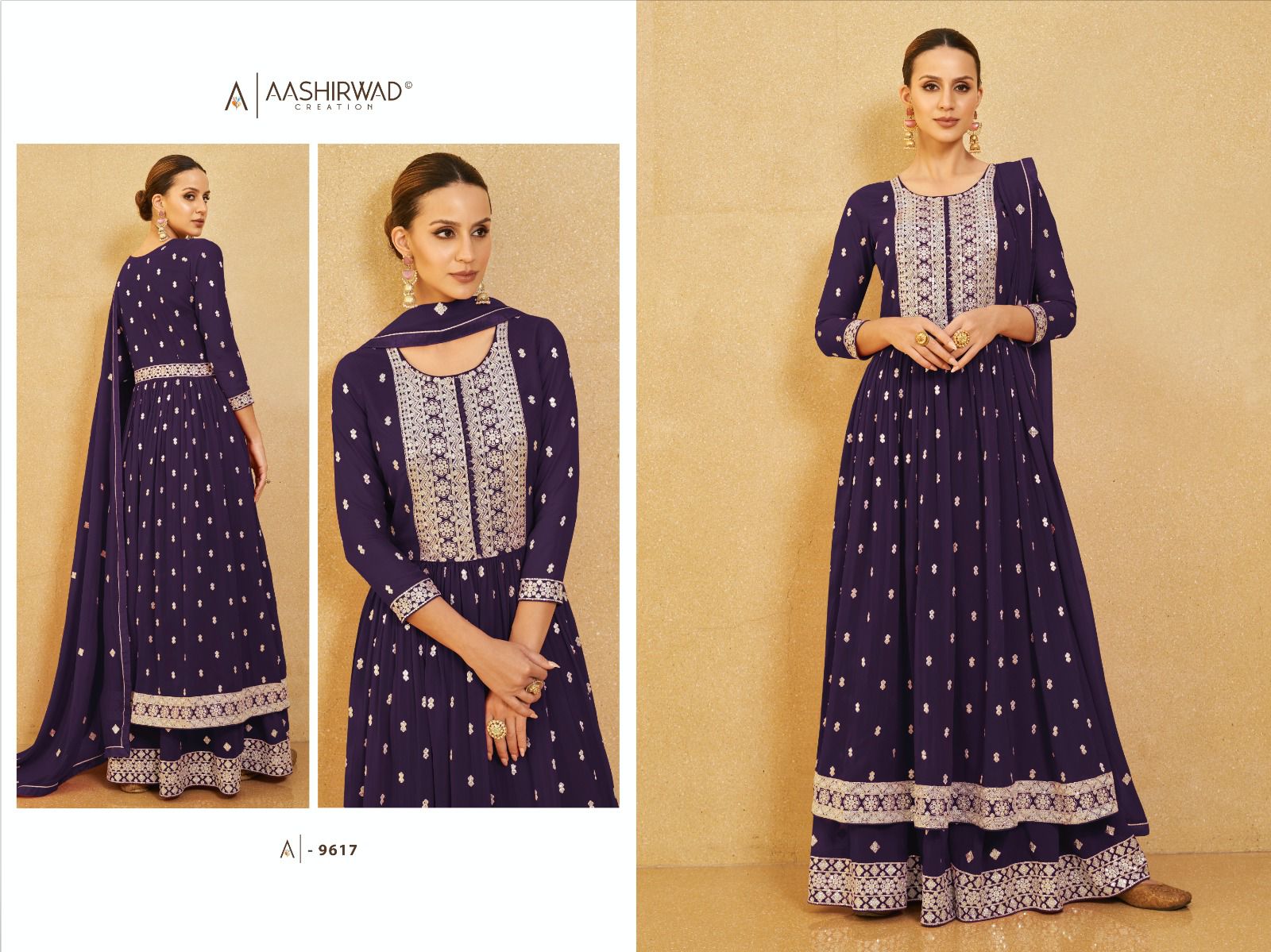 AASHIRWAD NURA DESIGNER GEORGETTE SALWAR KAMEEZ