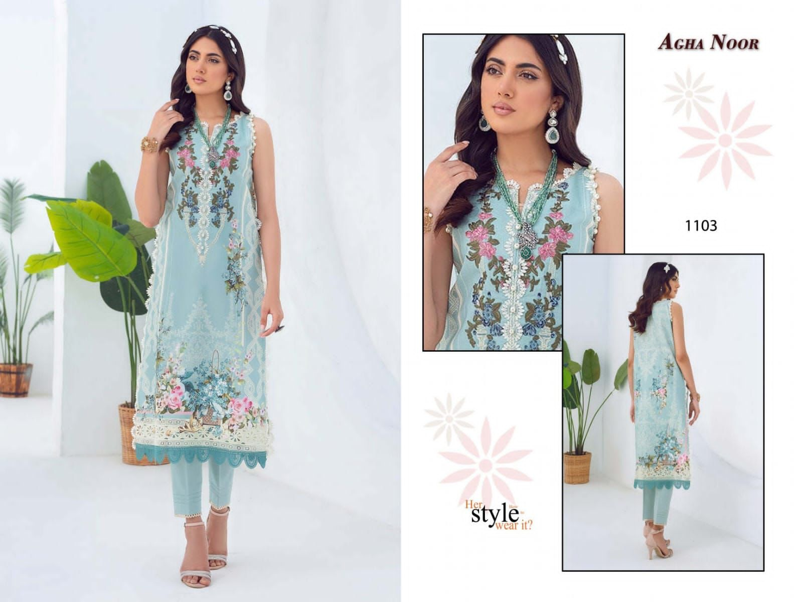 AGHA NOOR VOL 11 LAWN KARACHI SUITS SUPPLIER