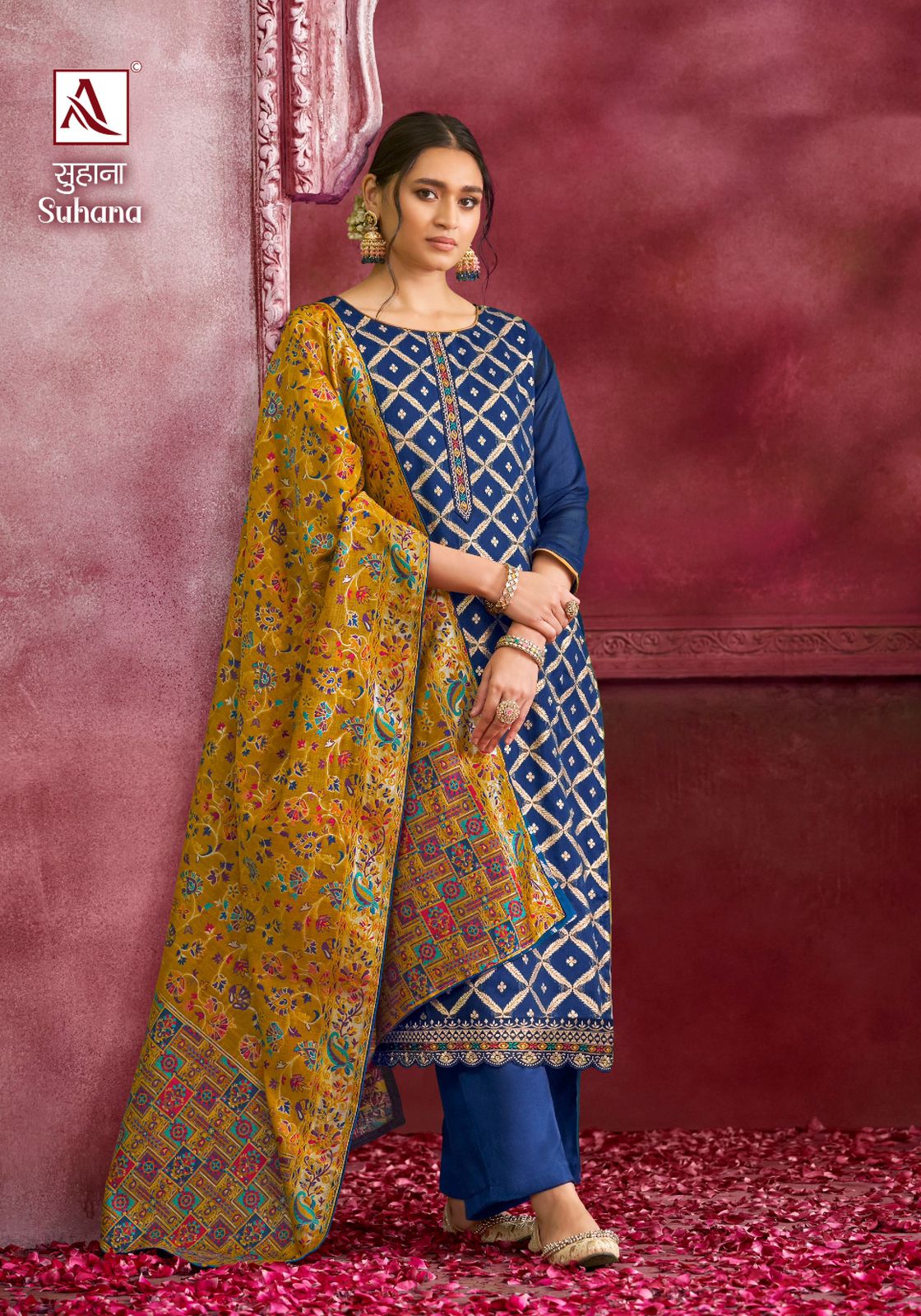 ALOK SUIT SUHANA ORGANZA SALWAR SUIT DISTRIBUTOR