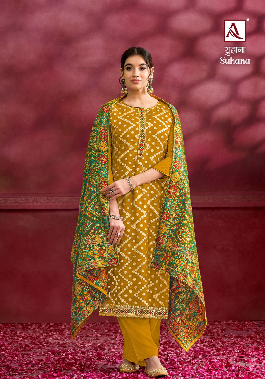 ALOK SUIT SUHANA ORGANZA SALWAR SUIT DISTRIBUTOR