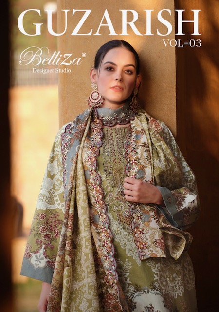 BELLIZA GUZARISH VOL 3 COTTON SALWAR SUITS AT WHOLESALE