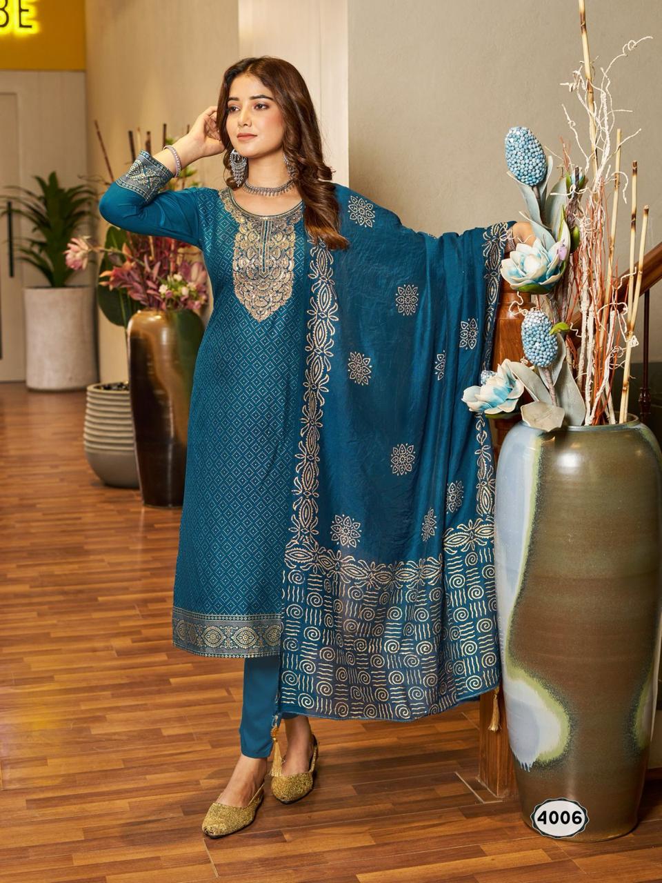 BLUE HILLS ROYAL TOUCH VOL 4 KURTIS LATEST CATALOGUE