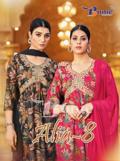 BONIE ALIA 8 READYMADE KURTI CATALOGUE DISTRIBUTOR IN SURAT