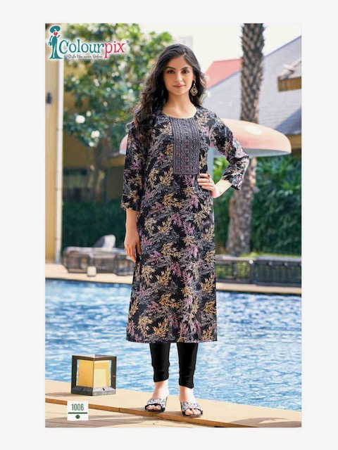 COLOURPIX ROLEX VOL1 RAYON READYMADE KURTIS