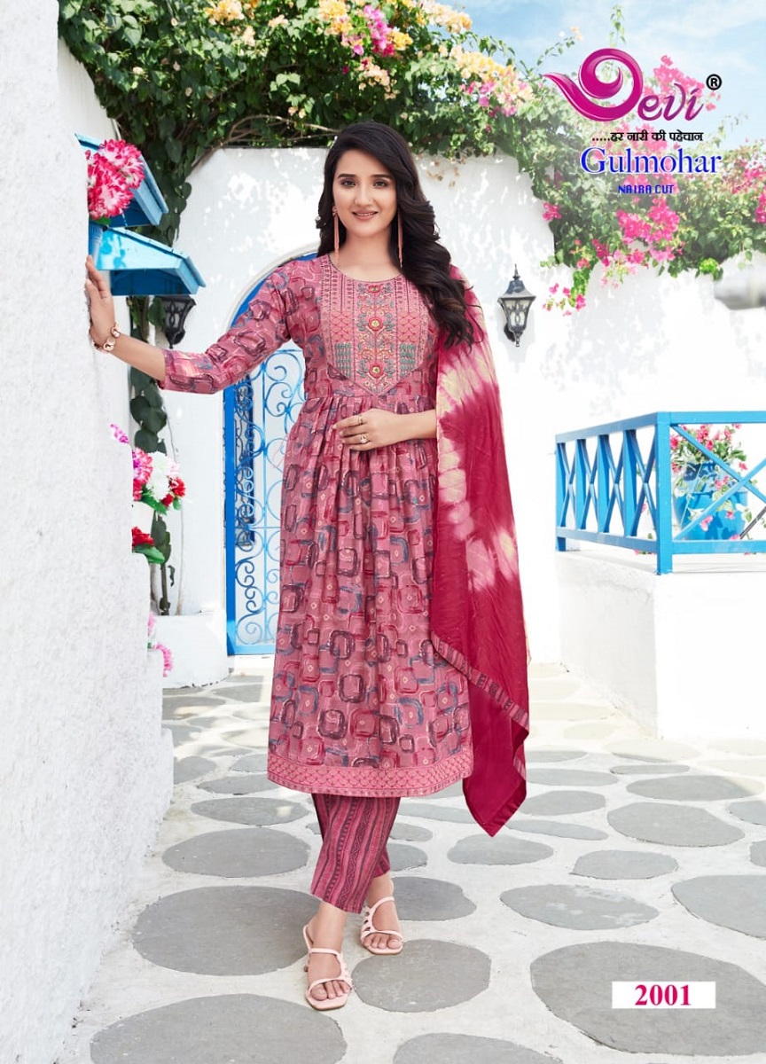 DEVI GULMOHAR VOL 2 NAIRA CUT KURTI CATALOGUE WHOLESALER IN SURAT