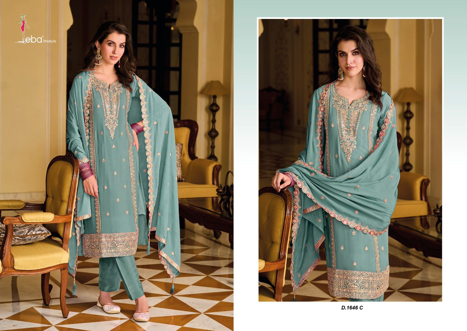 EBA LIFESTYLE AYAT COLOR EDITION 1 READYMADE SUITS SUPPLIER