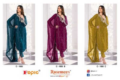 FEPIC ROSEMEEN C 1685 GEORGETTE PAKISTANI SALWAR SUIT SUPPLIER IN SURAT