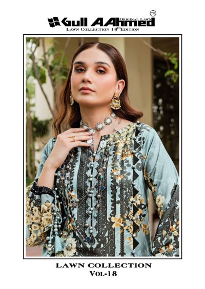 GULL AAHMED LAWN COLLECTION VOL 18 SALWAR KAMEEZ SUPPLIER IN SURAT