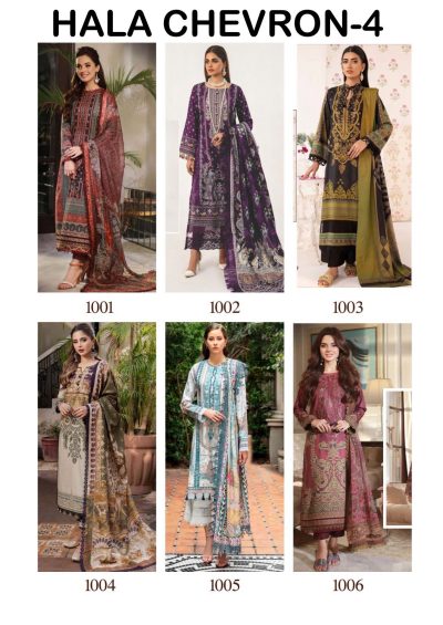 HALA CHEVRON VOL 4 PURE COTTON SUITS