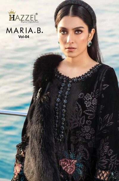 HAZZEL MARIA B VOL 4 PAKISTANI EMBROIDERED SUITS