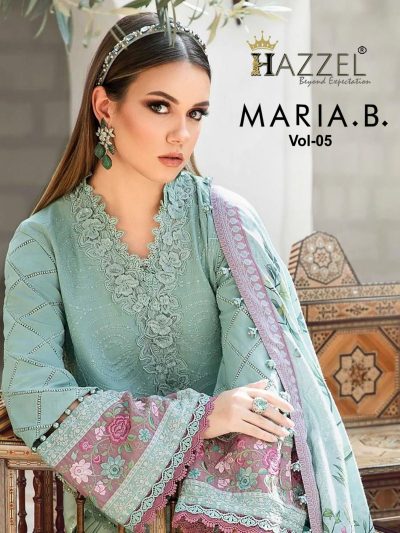 HAZZEL MARIA B VOL 5 DESIGNER EMBROIDERY SUITS