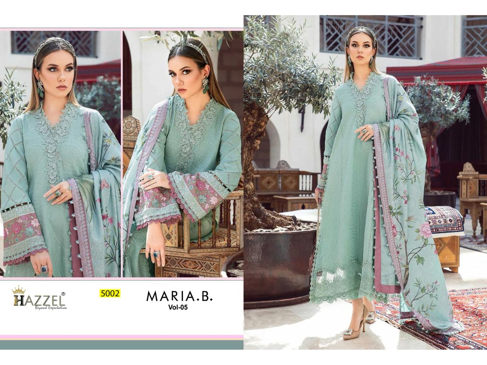 HAZZEL MARIA B VOL 5 DESIGNER EMBROIDERY SUITS