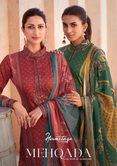 HERMITAGE MEHQADA PURE VISCOSE SUITS WHOLESALER