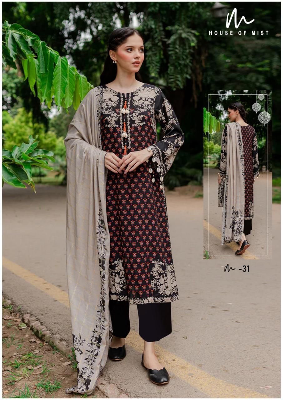 HOUSE OF MIST GHAZAL VOL 4 LAWN KARACHI SUITS