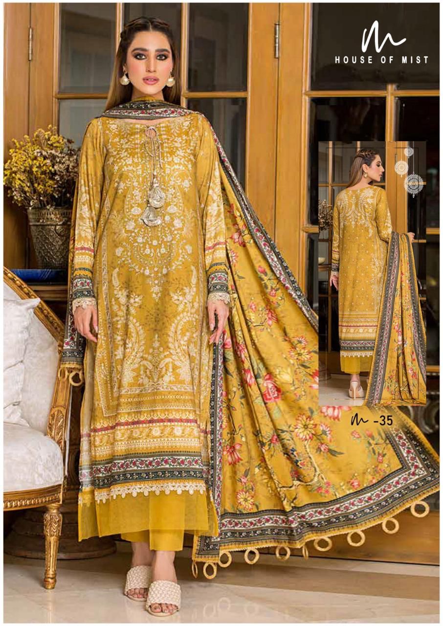 HOUSE OF MIST GHAZAL VOL 4 LAWN KARACHI SUITS