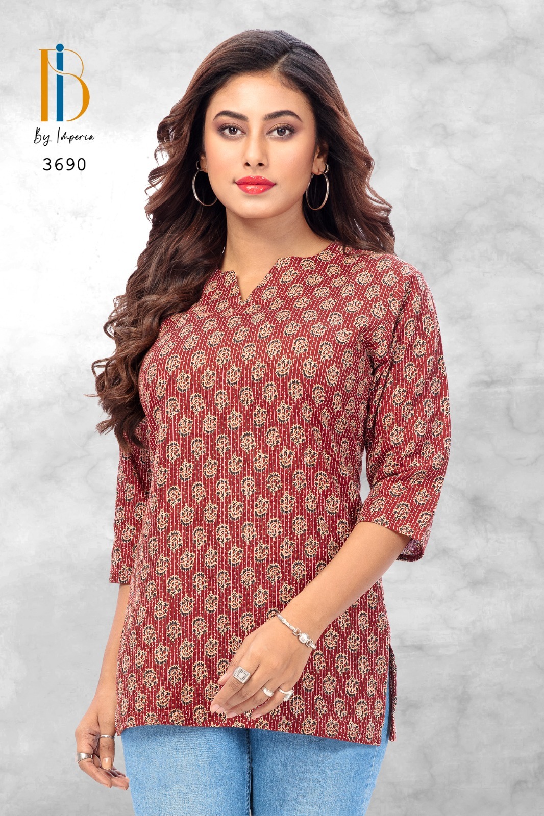 IMPERIA NAVJIVAN COTTON SHORT KURTI DISTRIBUTOR IN SURAT