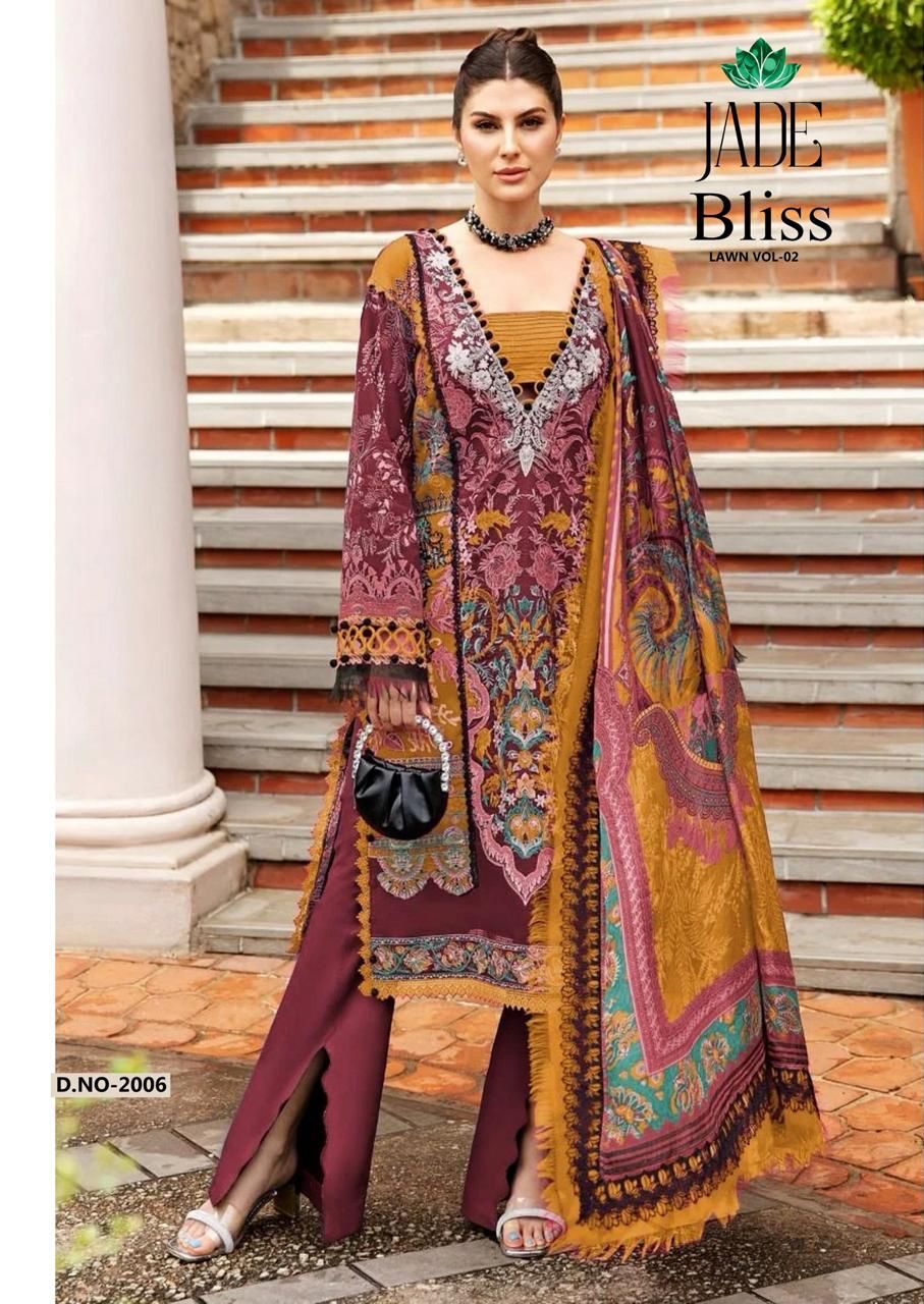 JADE BLISS LAWN VOL 2 SALWAR KAMEEZ WHOLESALER IN SURAT