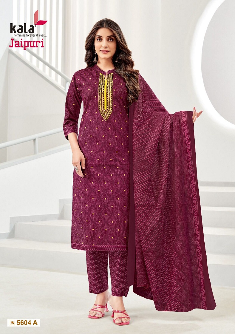 KALA JAIPUR VOL 4 READYMADE KURTI PANT WITH DUPATTA WHOLESALER IN SURAT