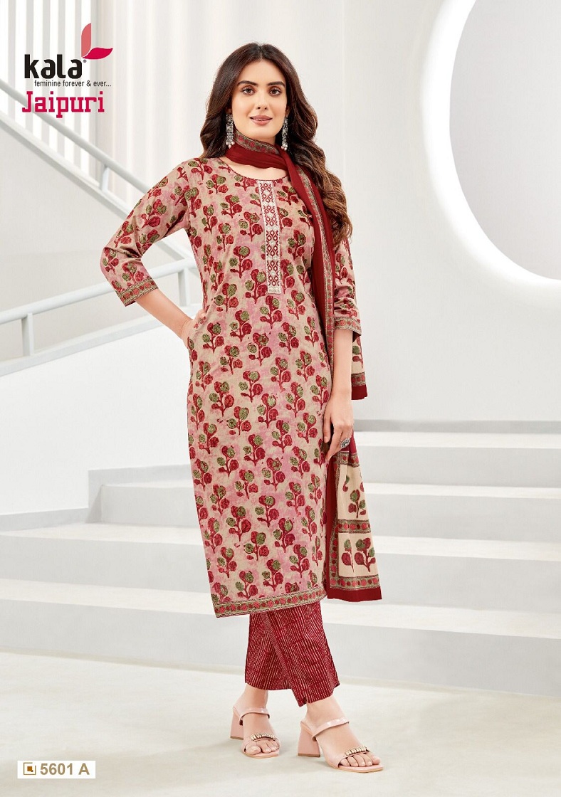 KALA JAIPUR VOL 4 READYMADE KURTI PANT WITH DUPATTA WHOLESALER IN SURAT