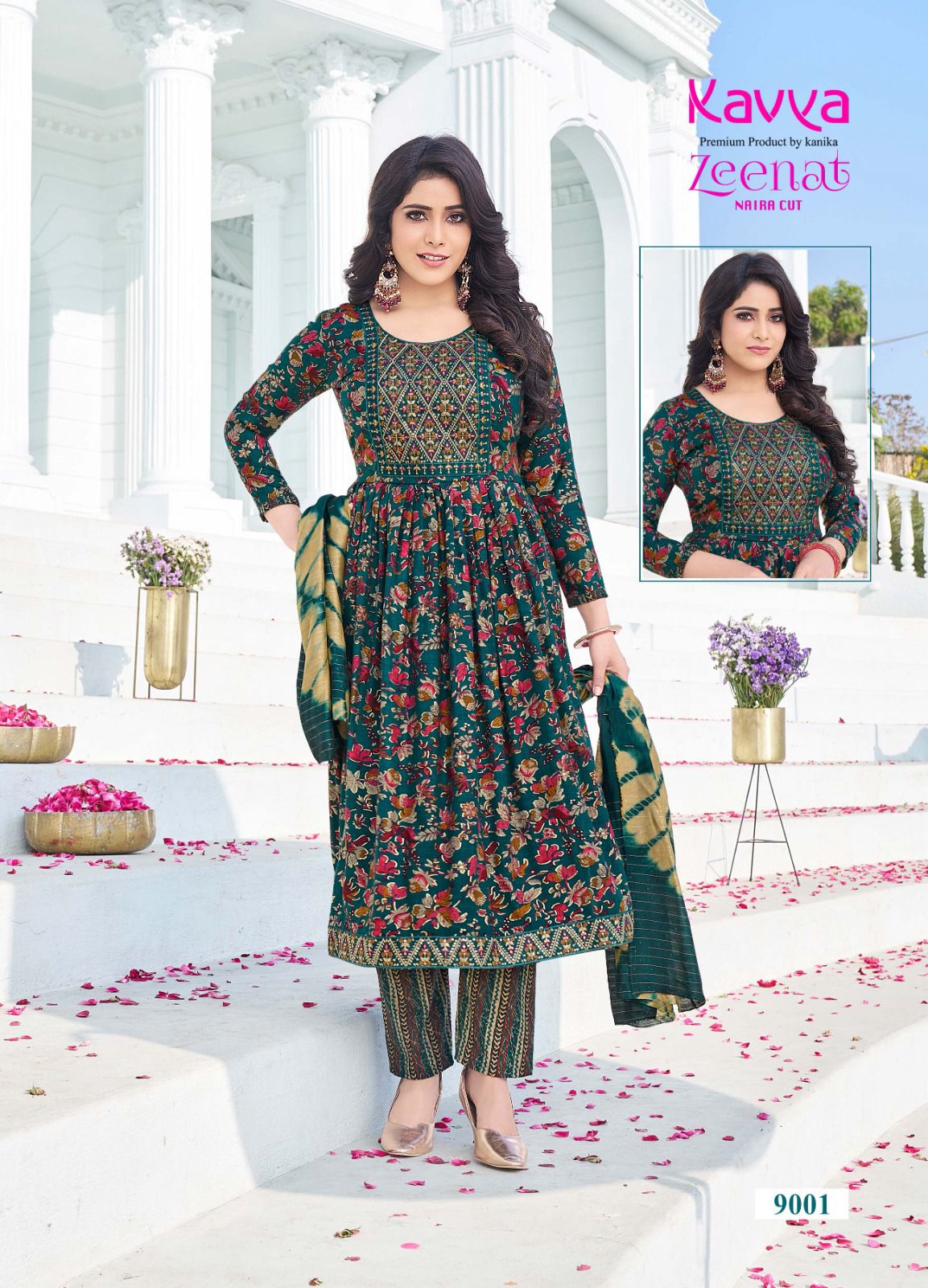 KAVYA ZEENAT VOL 9 NAIRA CUT READYMADE KURTIS WHOLESALER IN SURAT