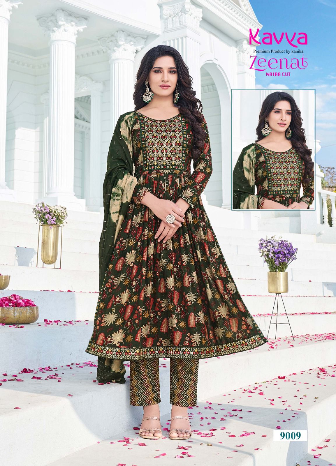 KAVYA ZEENAT VOL 9 NAIRA CUT READYMADE KURTIS WHOLESALER IN SURAT