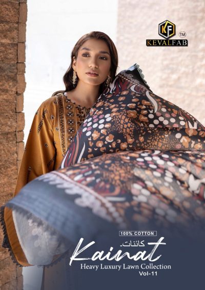 KEVAL FAB KAINAT VOL 11 KARACHI SUITS SUPPLIER