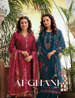 LILY & LALI AFGHANI VOL 2 DESIGNER EMBROIDERY KURTIS SUPPLIER IN SURAT