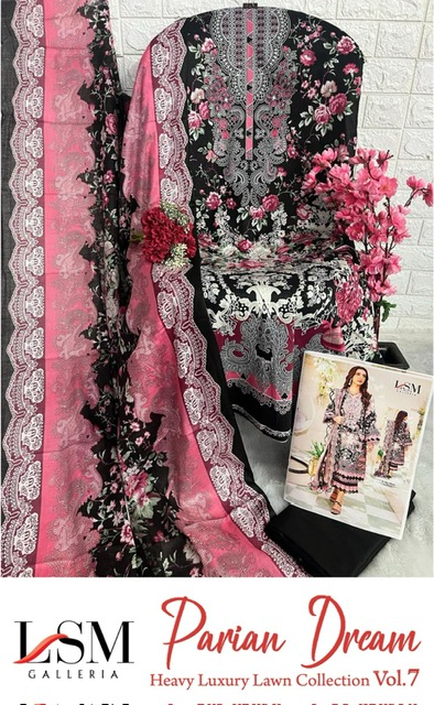 LSM GALLERIA PARIAN DREAM VOL 7 KARACHI SUITS