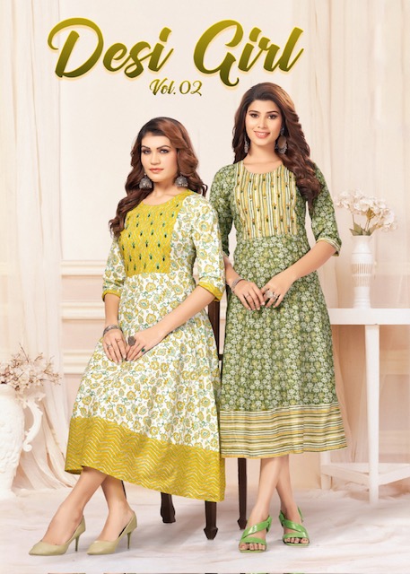 MAYRA DESI GIRL VOL 2 GOWN KURTI WHOLESALER IN SURAT