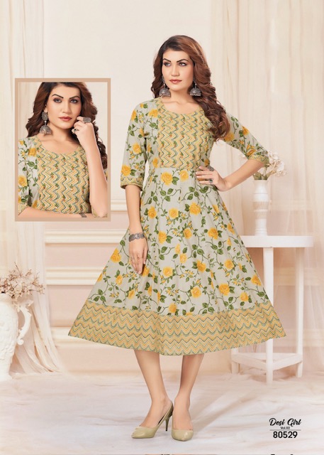 MAYRA DESI GIRL VOL 2 GOWN KURTI WHOLESALER IN SURAT